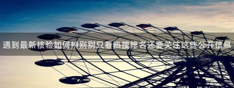 91吃瓜最新网站入口：遇到最新核验如何辨别别只看热搜排名还要关注这些公开信息